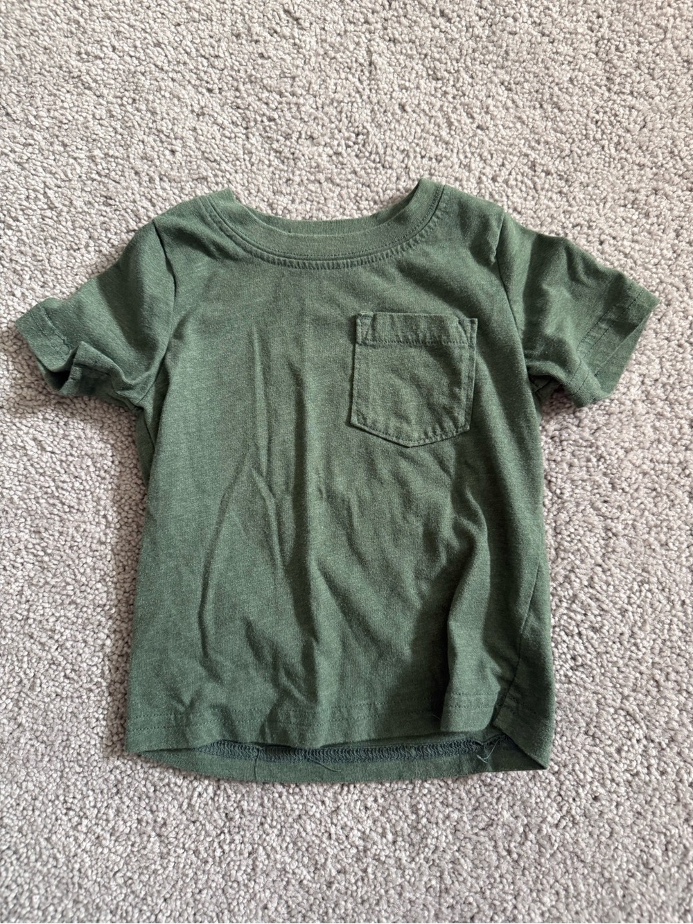 Carter's Olive Green Short Sleeve Pocket Tee